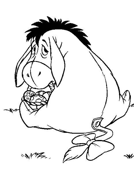 Fisă de colorat cu Winnie the pooh de colorat p135