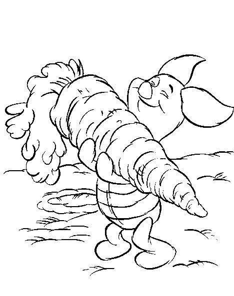 Fisă de colorat cu Winnie the pooh de colorat p145