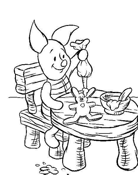Fisă de colorat cu Winnie the pooh de colorat p149
