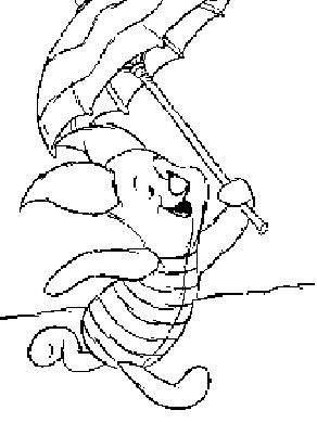 Fisă de colorat cu Winnie the pooh de colorat p157