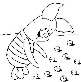 Fisă de colorat cu Winnie the pooh de colorat p161