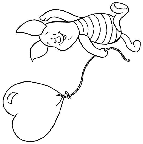 Fisă de colorat cu Winnie the pooh de colorat p163