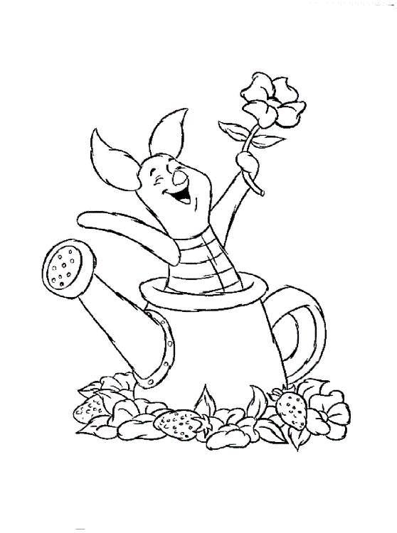 Fisă de colorat cu Winnie the pooh de colorat p173