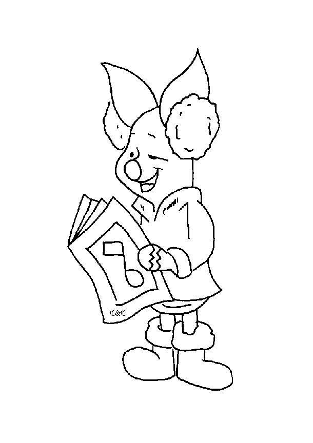 Fisă de colorat cu Winnie the pooh de colorat p174